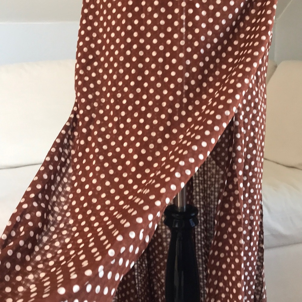 Fanco Maxi Polka Dot Dress Front Slit - Picture 4 of 8